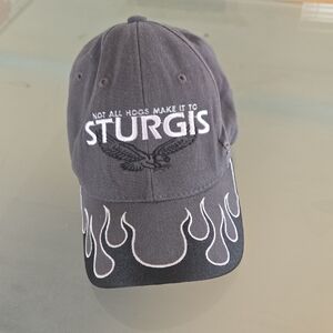 Sturgis Black Flame Embroidered Cap